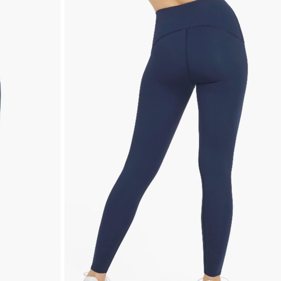 SPANX Navy Booty Boost Active Leggings - Picture 2 of 3
